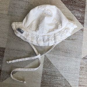 Flap Happy UPF 50+ Double Ruffle Seersucker Hat